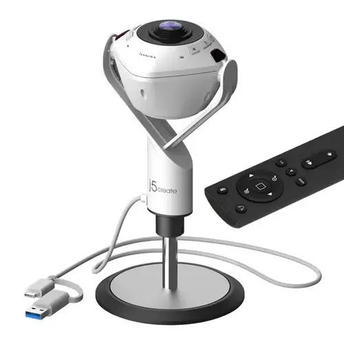 Cameră pentru videoconferințe, j5create JVU368,360°,Full HD 1080p,USB™ UVC/UAC plug-and-play,HDR,funcție AI - 2