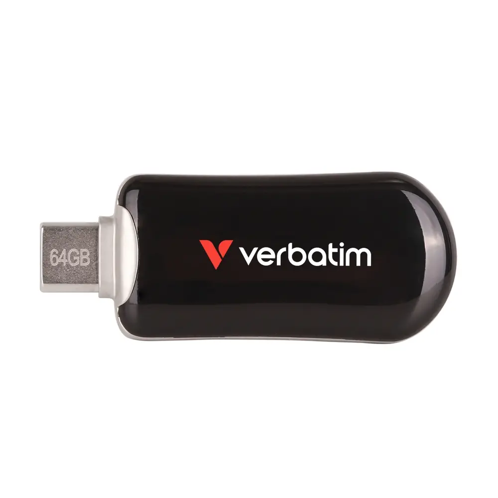 Памет, Verbatim Plectra USB-C Flash Drive Black 64GB - image 1