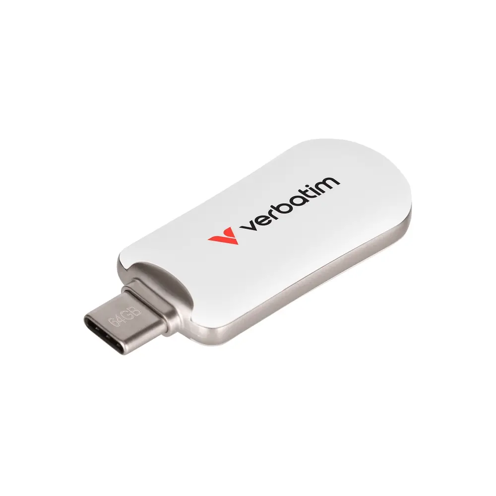 Памет, Verbatim Plectra USB-C Flash Drive White 64GB