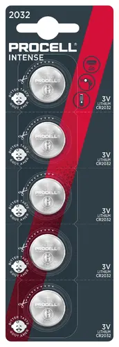 Μπαταρία κουμπί DURACELL PROCELL CR2032, 3V, 5 τεμ. σε blister, Λιθίου, /τιμή για 1 μπαταρία - 1