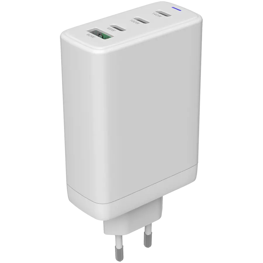 CANYON φορτιστής CU140ACC GaN 150W 3xPD 1xQC EU Λευκός