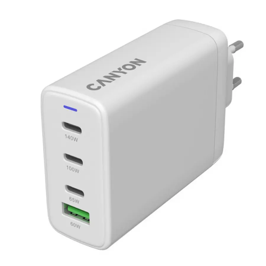 CANYON charger CU140ACC GaN 150W 3xPD 1xQC EU White - image 3