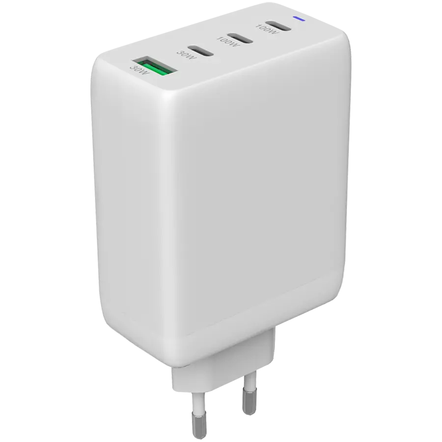 CANYON φορτιστής CU100ACC GaN 100W 3xPD 1xQC EU, λευκό