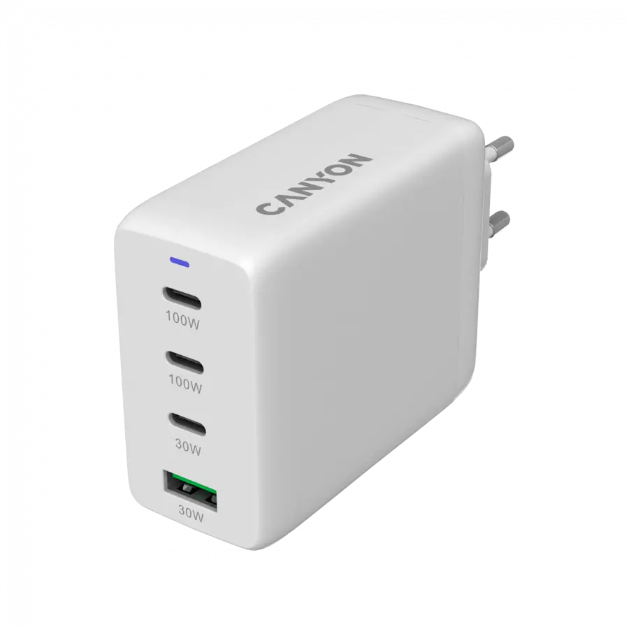 CANYON charger CU100ACC GaN 100W 3xPD 1xQC EU White - image 2
