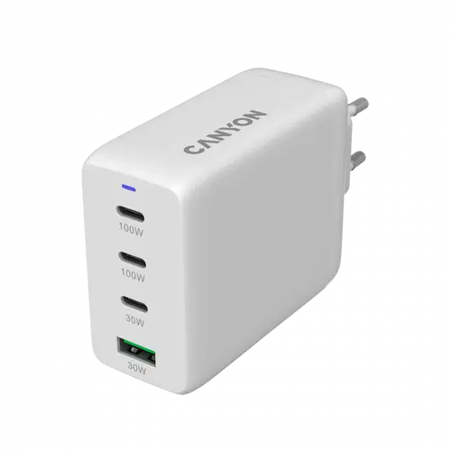CANYON charger CU100ACC GaN 100W 3xPD 1xQC EU White - image 2