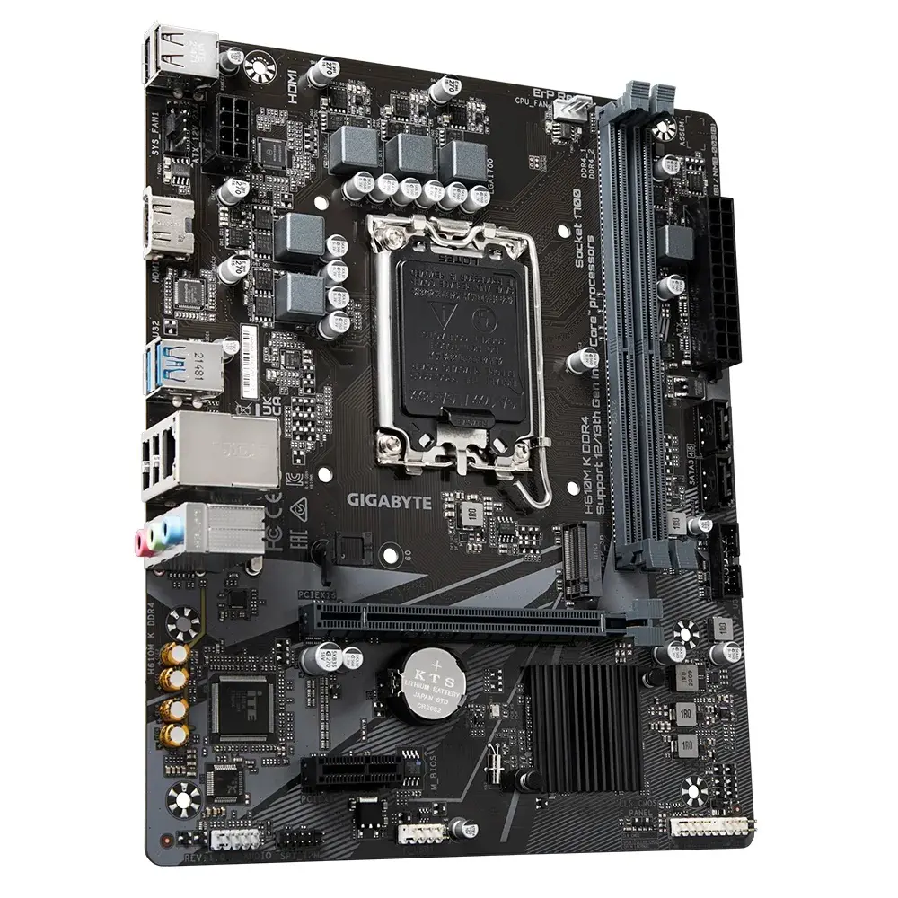 Дънна платка, GIGABYTE GB H610M K DDR4 / LGA1700 - image 1