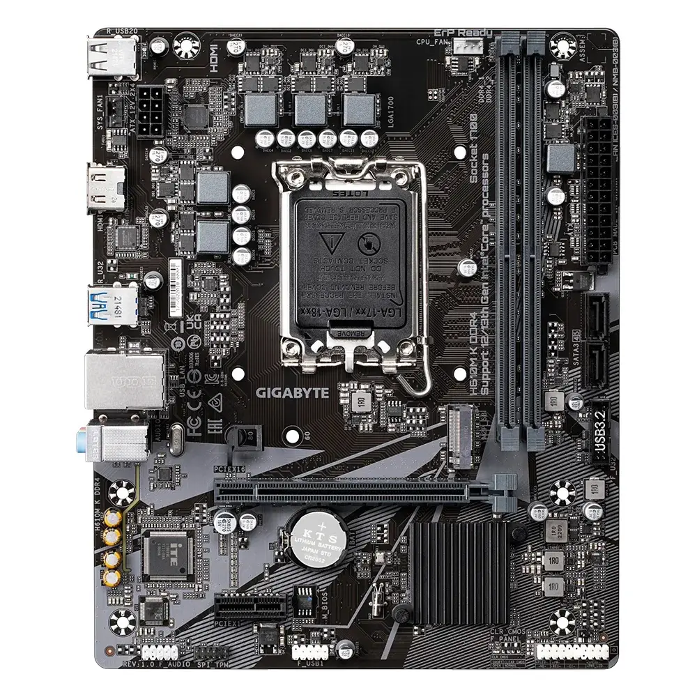 Дънна платка, GIGABYTE GB H610M K DDR4 / LGA1700 - image 2