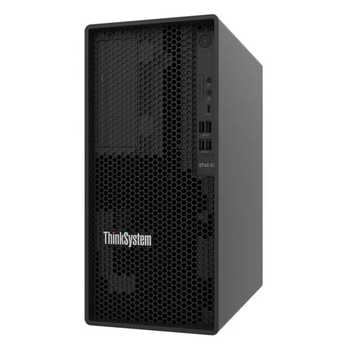 Сървър, Lenovo ThinkSystem ST45 V3, (8C) AMD EPYC 4344P, 2x960GB Micron 5400 Pro SSD, 1x32GB, IOB SATA / AHC, 500W