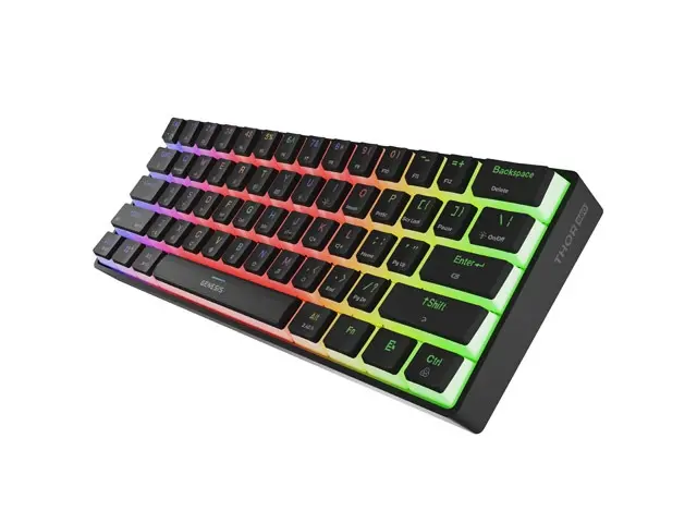 Клавиатура, Genesis Mechanical Gaming Keyboard Thor 660 G2 Wireless RGB Backlight BLACK GATERON RED - image 2