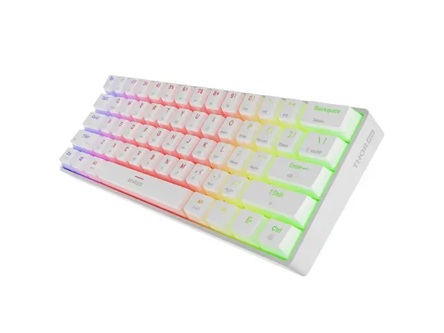 Клавиатура, Genesis Mechanical Gaming Keyboard Thor 660 G2 Wireless RGB Backlight WHITE GATERON RED - image 3