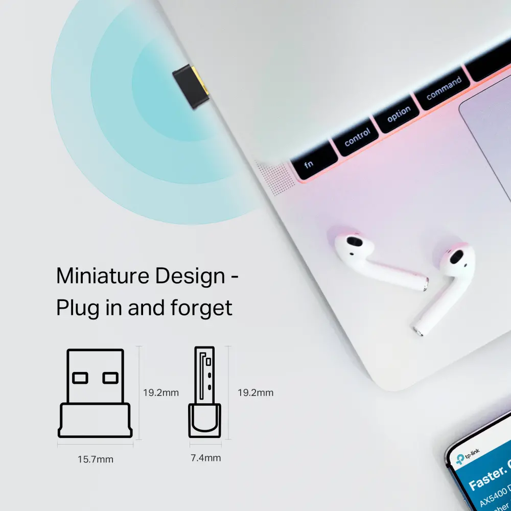 Безжичен адаптер TP-Link Archer T600UB Nano,600Mbps, 2.4Ghz/5GHz USB, Bluetooth - image 3