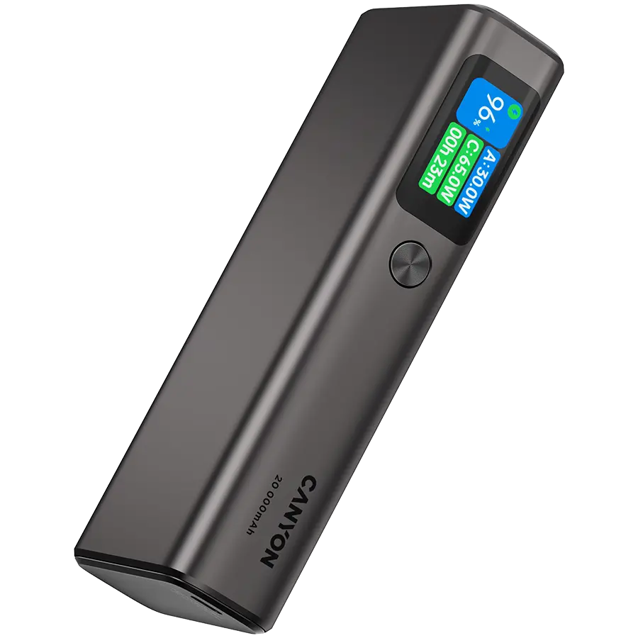 CANYON power bank OnPower 230 TFT 20000 mAh PD130W Dark Grey - image 3