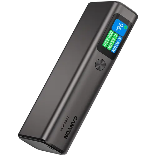 CANYON power bank OnPower 230 TFT 20000 mAh PD130W Dark Grey - image 3
