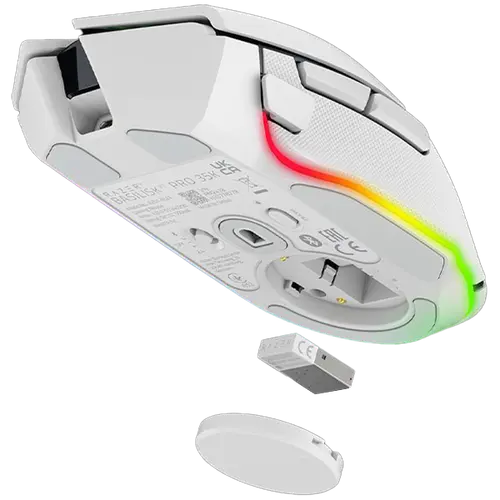 Razer Basilisk V3 Pro 35K, White, Gaming Mouse, HyperSpeed Wireless, Bluetooth, Focus Pro 35K Optical Sensor Gen-2, 35000 DPI, Configurable Razer HyperScroll Tilt Wheel, Up to 140 Hours on Razer™ HyperSpeed Wireless - image 2
