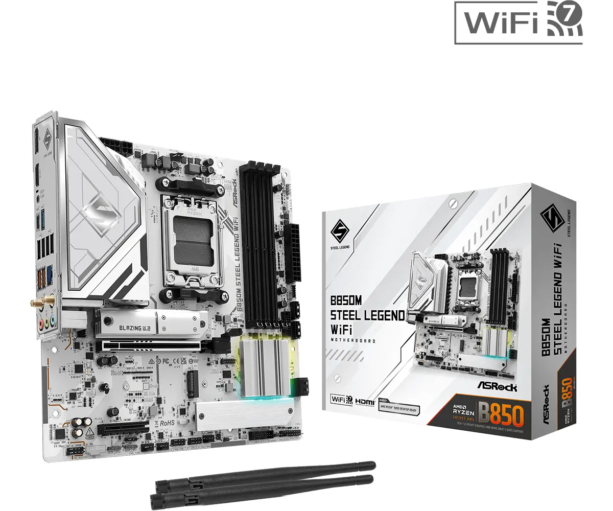 Дънна платка, ASROCK B850M STEEL LEGEND WIFI - image 4