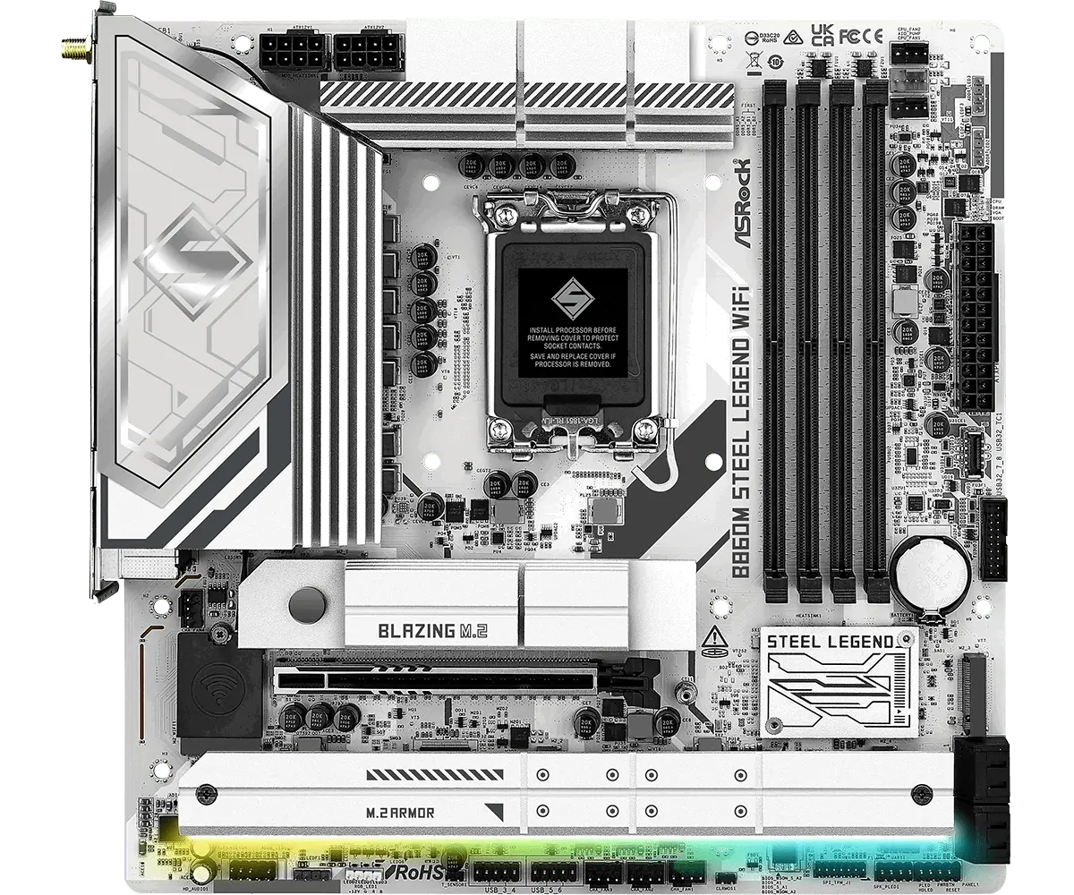 Дънна платка, ASROCK B860M STEEL LEGEND WIFI - image 1