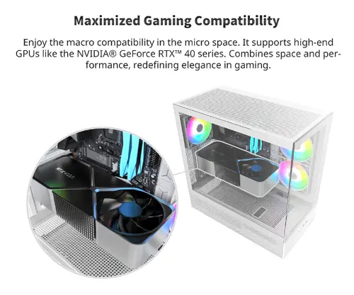 Montech кутия Case ATX - XR (W) - 3 x 120 mm ARGB Fans, USB-C, White - image 15