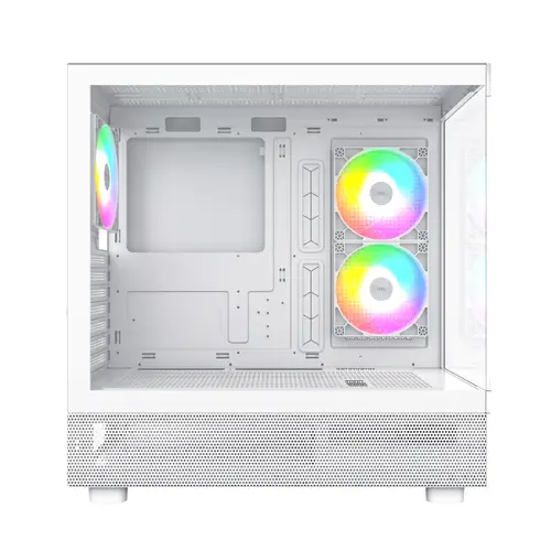 Montech кутия Case ATX - XR (W) - 3 x 120 mm ARGB Fans, USB-C, White - image 2