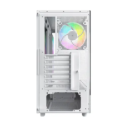 Montech кутия Case ATX - XR (W) - 3 x 120 mm ARGB Fans, USB-C, White - image 5