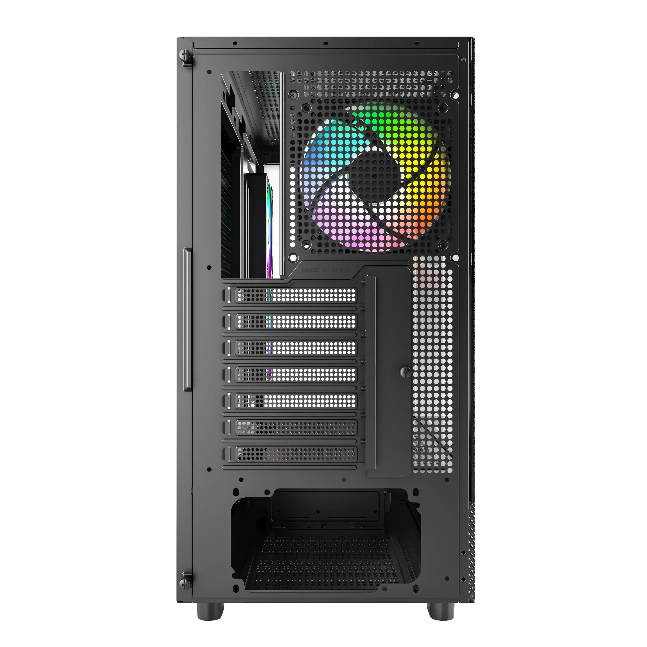 Montech кутия Case ATX - XR (B) - 3 x 120 mm ARGB Fans, USB-C, Black - image 6