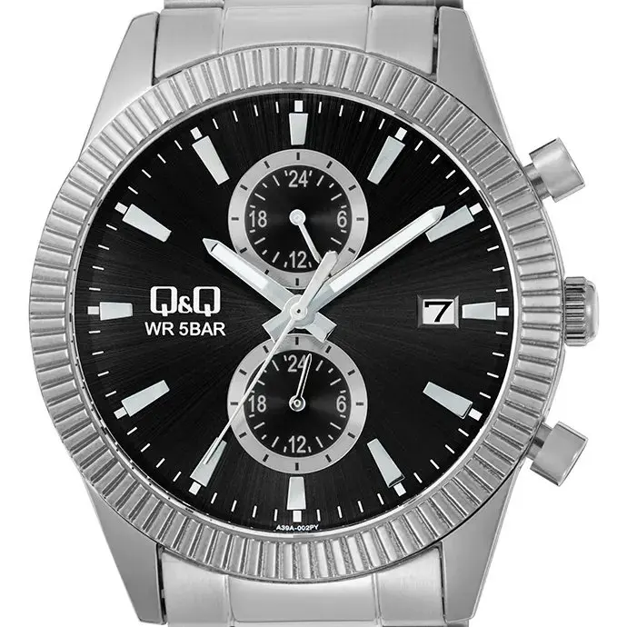 Ανδρικό αναλογικό ρολόι Q&Q Chronograph - A39A-002PY - image 1