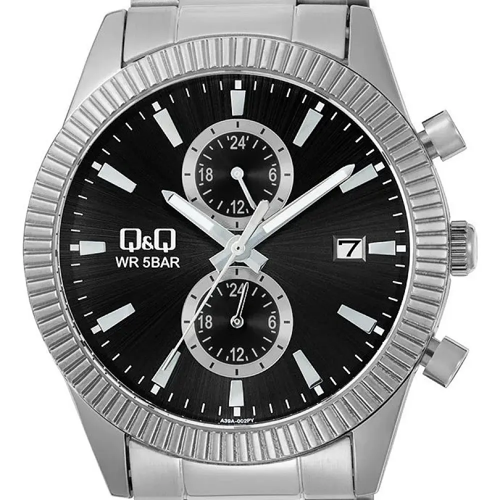 Мъжки аналогов часовник Q&Q Chronograph - A39A-002PY - image 1