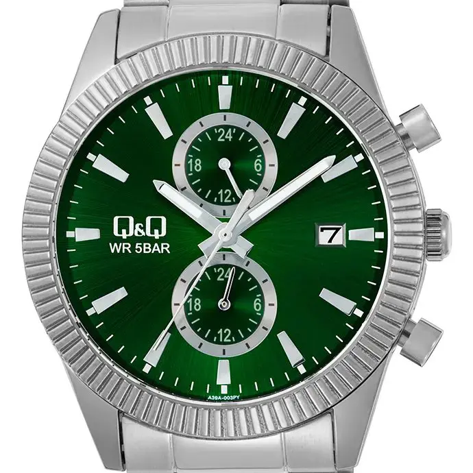 Ανδρικό αναλογικό ρολόι Q&Q Chronograph - A39A-003PY - image 1