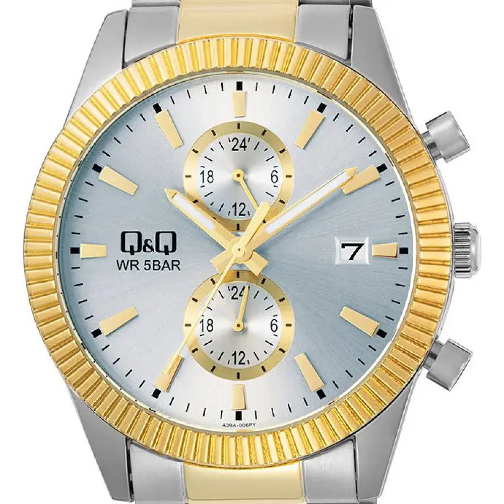 Мъжки аналогов часовник Q&Q Chronograph - A39A-006PY - image 1