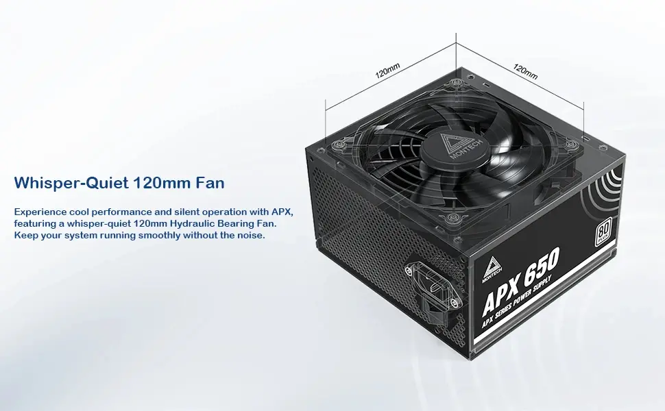 Montech захранване PSU 650W - APX - 80 Plus White - image 12