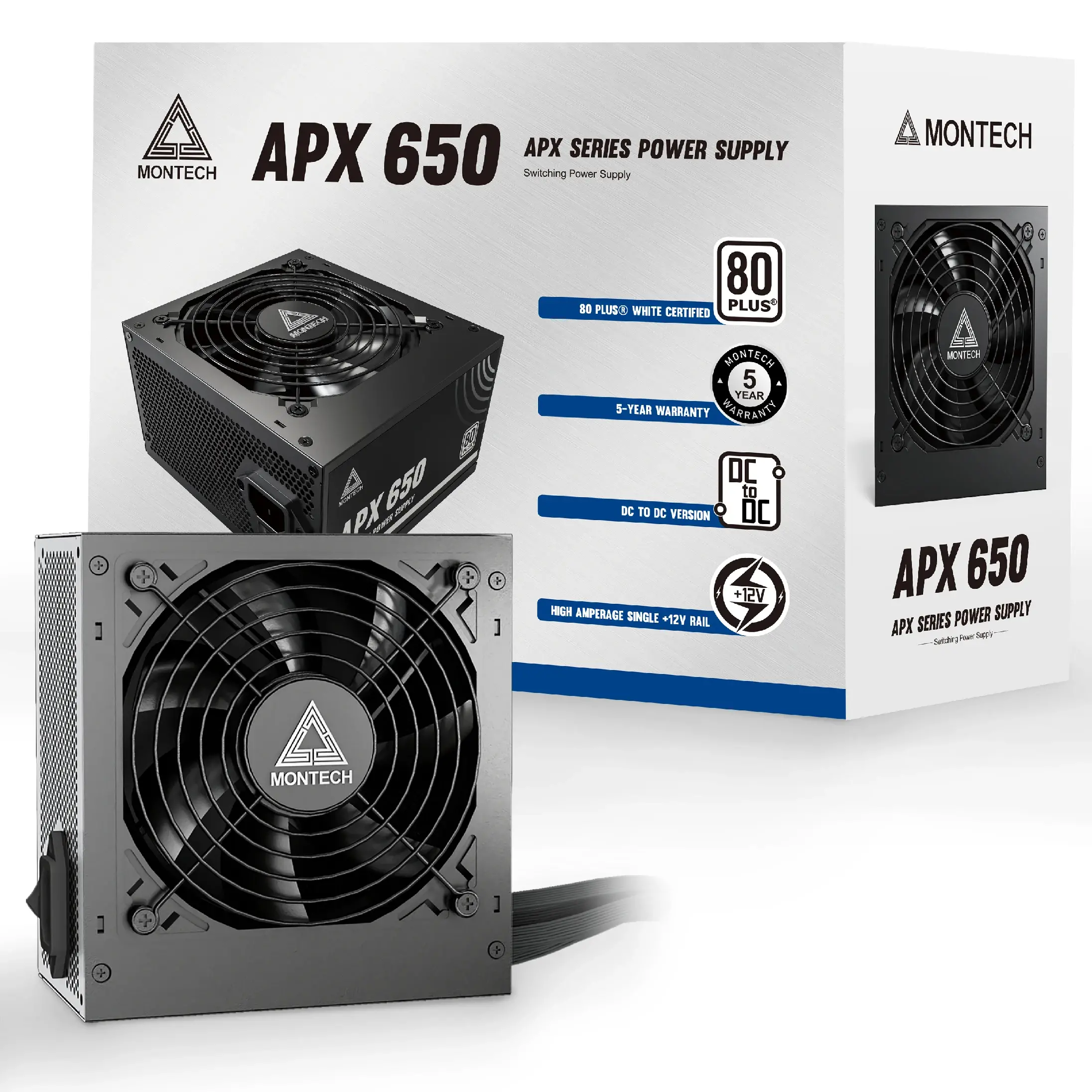 Montech захранване PSU 650W - APX - 80 Plus White - image 4