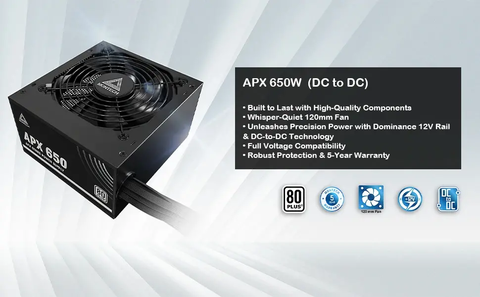Montech захранване PSU 650W - APX - 80 Plus White - image 9