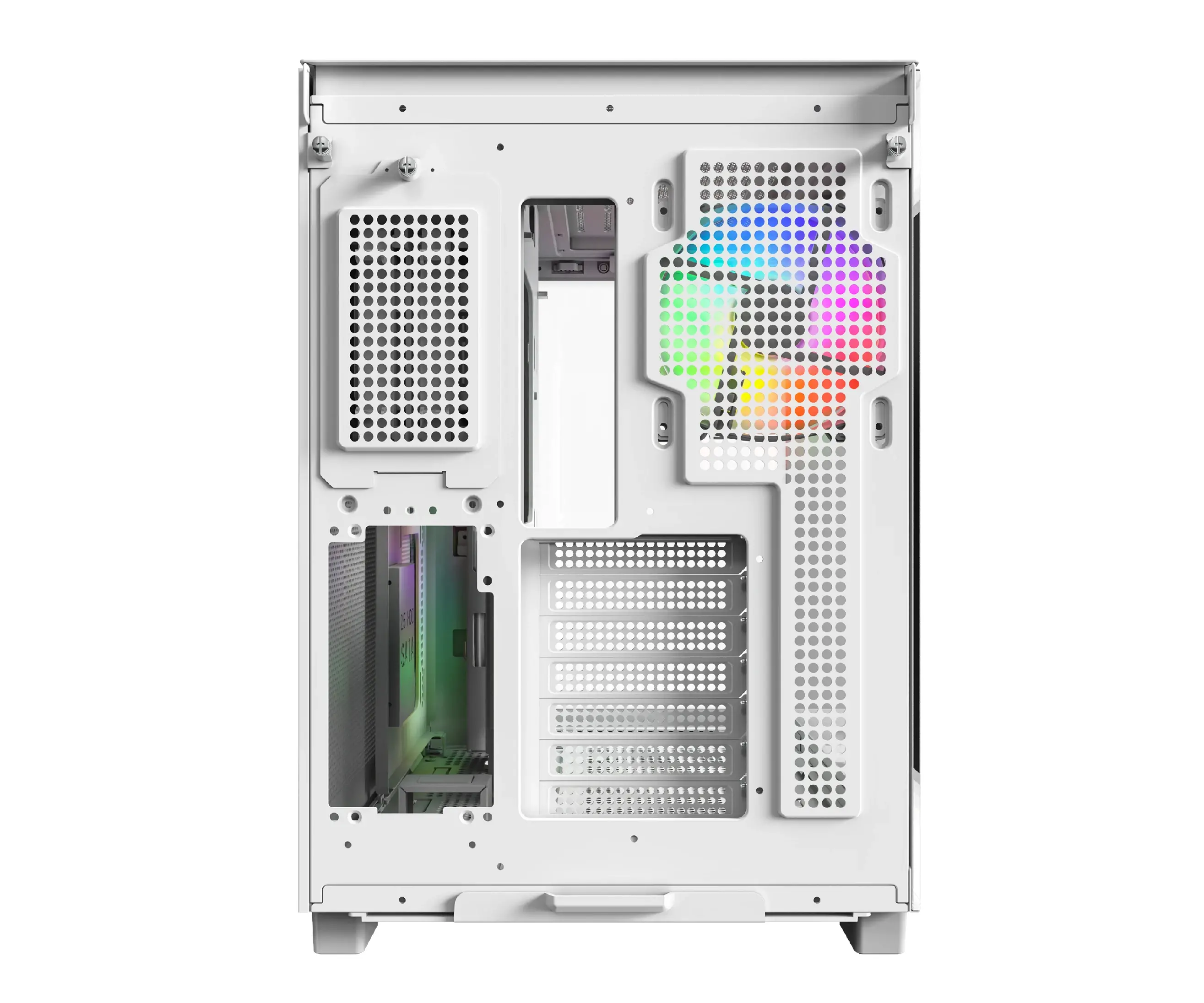 Montech кутия KING 65 Pro, Dual Chamber Mid-tower Case, 3 ARGB Fans, White - image 5