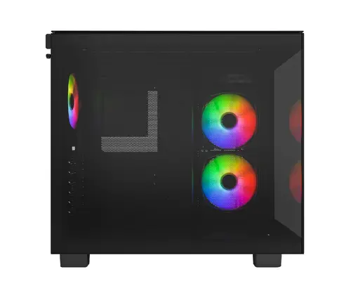 Montech carcasă KING 65 Pro, Mid-tower cu cameră dublă, 3 ventilatoare ARGB, Negru - 4