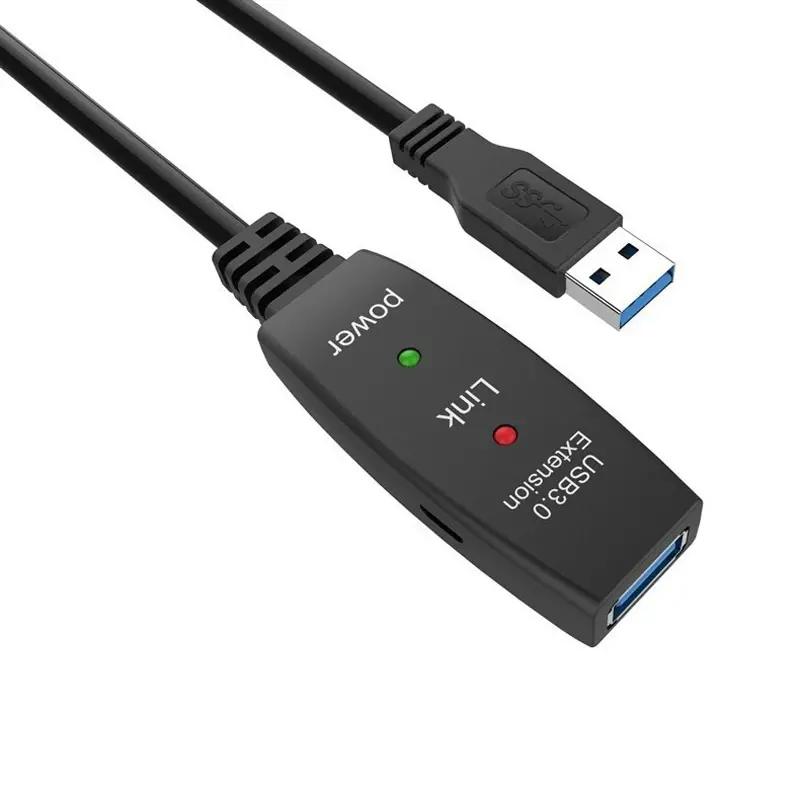 VCom Cablu prelungitor USB 3.0 AM / AF Active Extension Cable 5M Negru - CU827A-5.0m