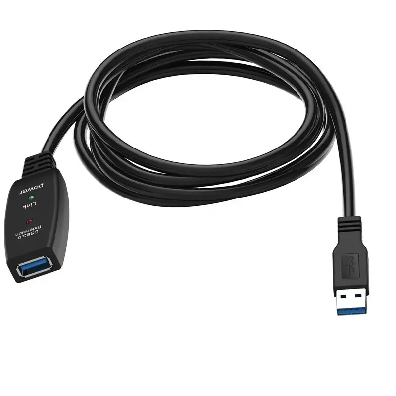 VCom Καλώδιο προέκτασης USB 3.0 AM / AF Active Extension Cable 5M Μαύρο - CU827A-5.0m - image 1