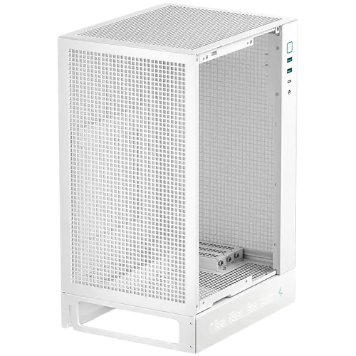 DeepCool CH170 DIGITAL WH, Mini Tower, Mini-ITX, 2xUSB3.0, 1xType-C Gen 2, 1xAudio, Mesh Panel, White, R-CH170-WHNPI0D-G-1