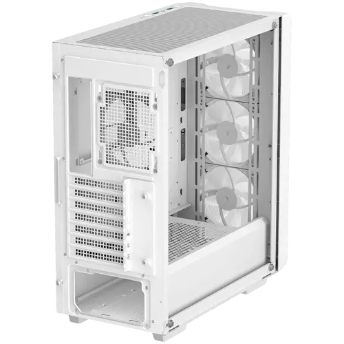 DeepCool CC560 MESH WH V2, Mid Tower, Mini-ITX/Micro-ATX/ATX, 2xUSB3.0, 1xAudio, 4x120mm Pre-Installed ARGB Fans, Tempered Glass, Mesh Panel, White, R-CC560-WHAMA4-G-2 - image 4