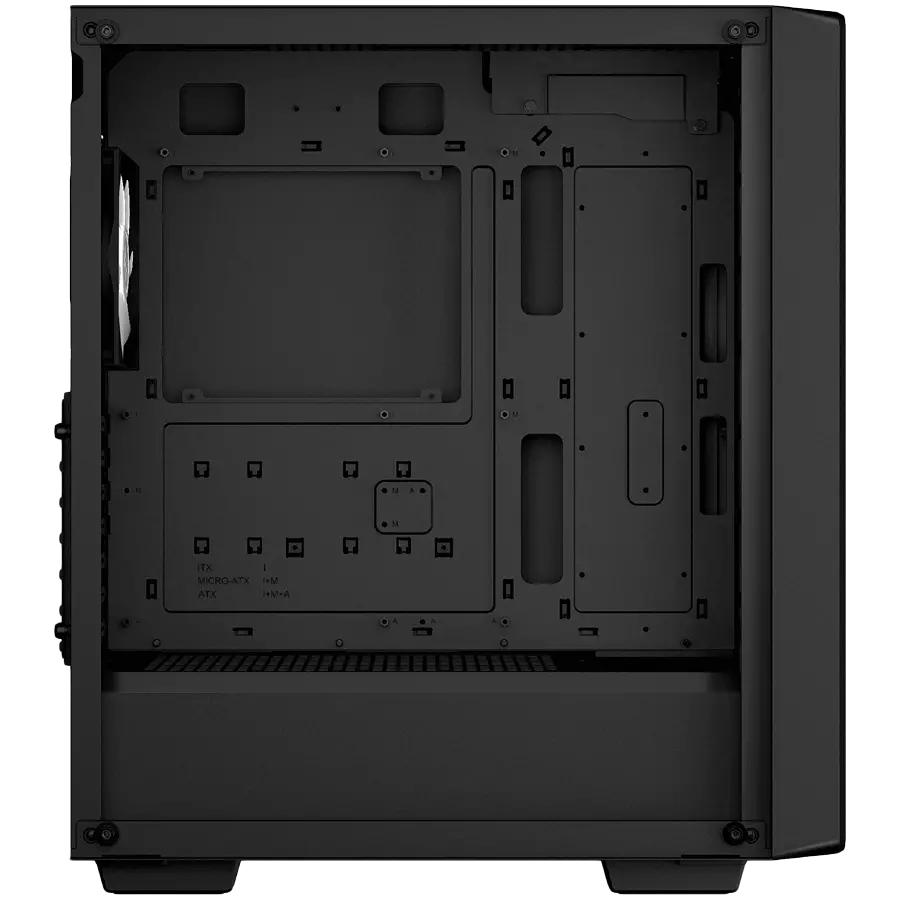 DeepCool CC560 MESH V2, Mid Tower, Mini-ITX/Micro-ATX/ATX, 2xUSB3.0, 1xAudio, 4x120mm Pre-Installed ARGB Fans, Tempered Glass, Mesh Panel, Black, R-CC560-BKAMA4-G-2 - image 2