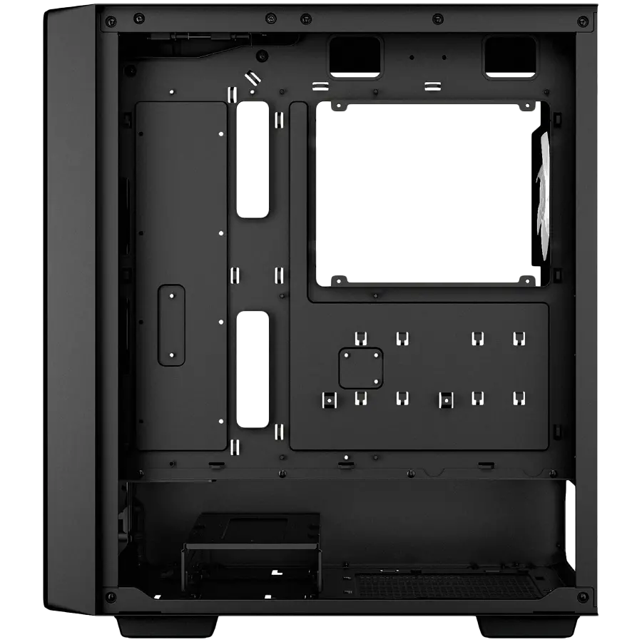 DeepCool CC560 MESH V2, Mid Tower, Mini-ITX/Micro-ATX/ATX, 2xUSB3.0, 1xAudio, 4x120mm Pre-Installed ARGB Fans, Tempered Glass, Mesh Panel, Black, R-CC560-BKAMA4-G-2 - image 3