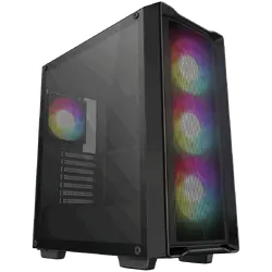 DeepCool CC560 MESH V2, Mid Tower, Mini-ITX/Micro-ATX/ATX, 2xUSB3.0, 1xAudio, 4x120mm Pre-Installed ARGB Fans, Tempered Glass, Mesh Panel, Black, R-CC560-BKAMA4-G-2