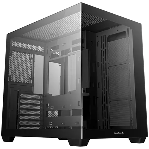 DeepCool CG530, Mid Tower, Mini-ITX/Micro-ATX/ATX, Rear Connector support, 2xUSB3.0, 1xUSB 2.0, 1xAudio, Tempered Glass, Mesh Panel, Black, R-CG530-BKNDA0-G-1