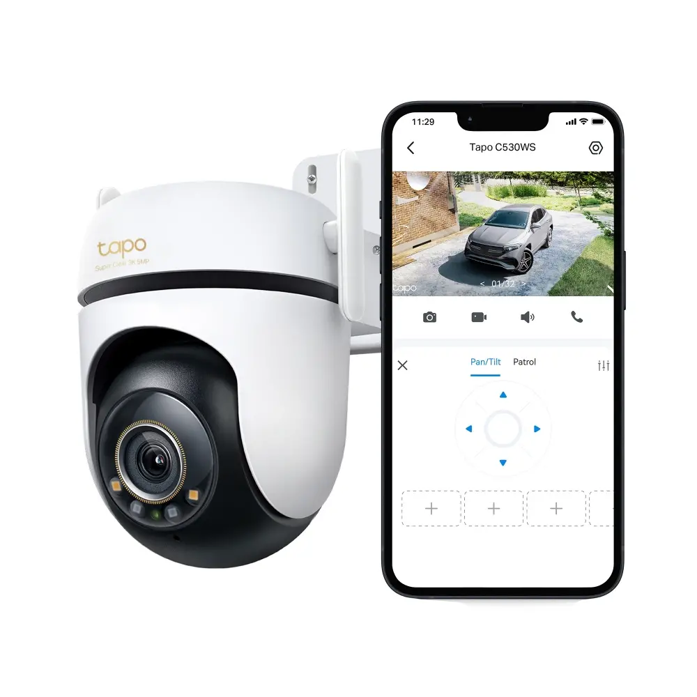 Камера TP-Link Tapo C530WS, Pan/Tilt Security ,Wi-Fi,ден/нощ ,Micro SD,външна - image 3