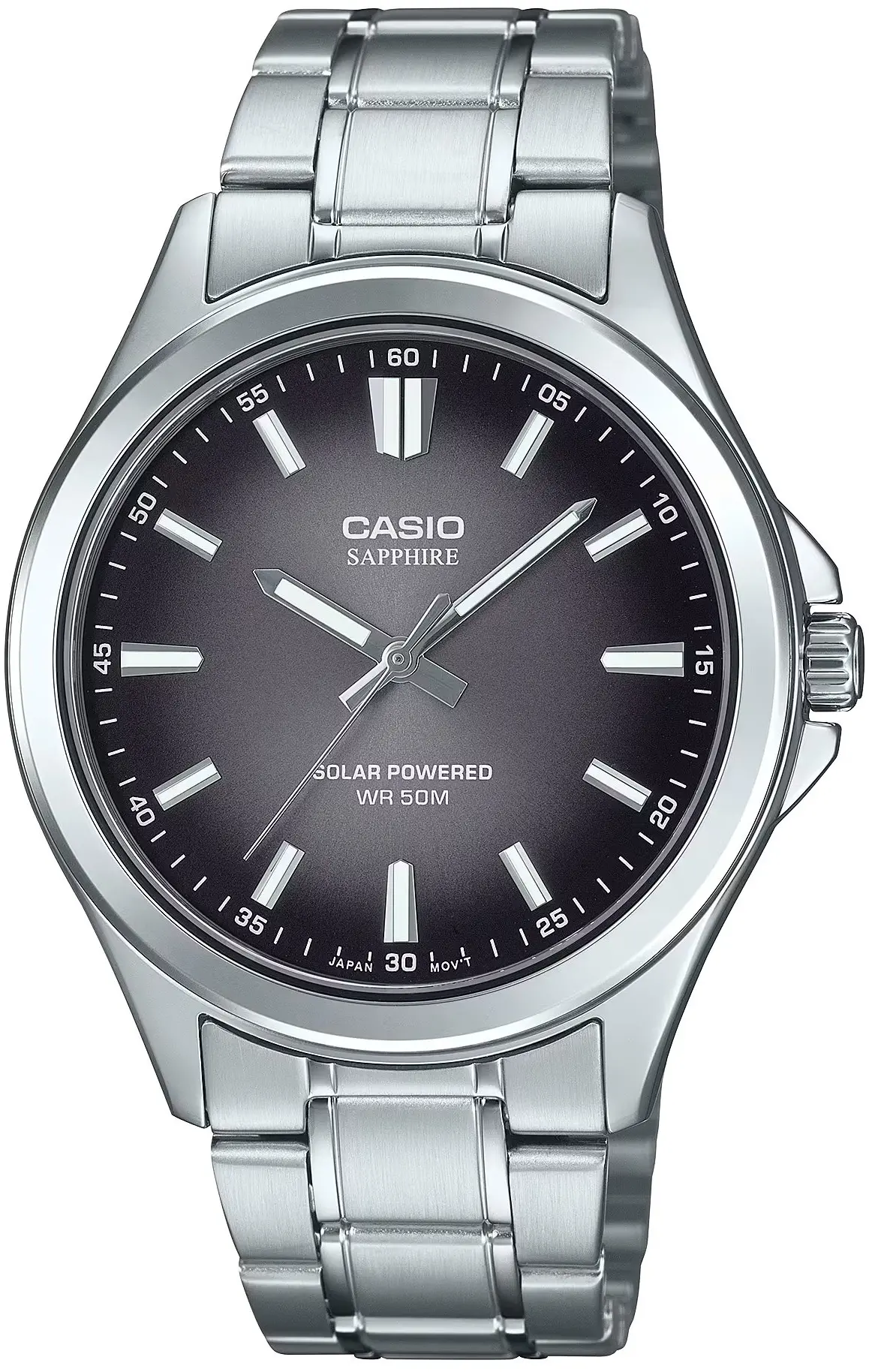 Ανδρικό αναλογικό ρολόι Casio Sapphire Solar - MTS-RS100D-1AVDF