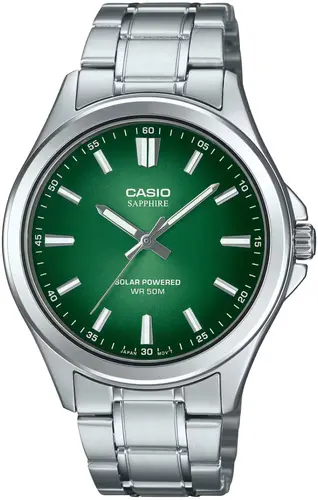 Ανδρικό αναλογικό ρολόι Casio Sapphire Solar - MTS-RS100D-3AVDF - 1
