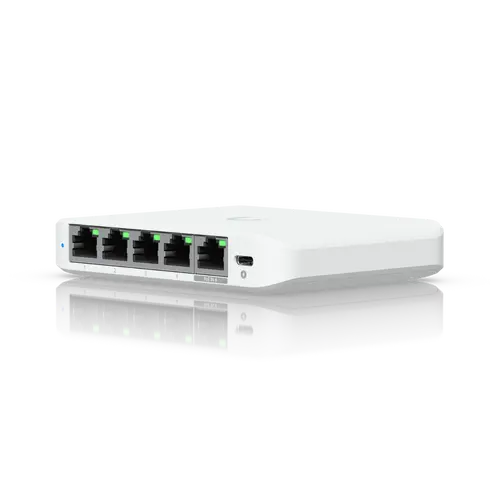 Switch Ubiquiti USW-Flex-2.5G-5, 5x 2.5G, είσοδος PoE+, τροφοδοσία USB-C - 1