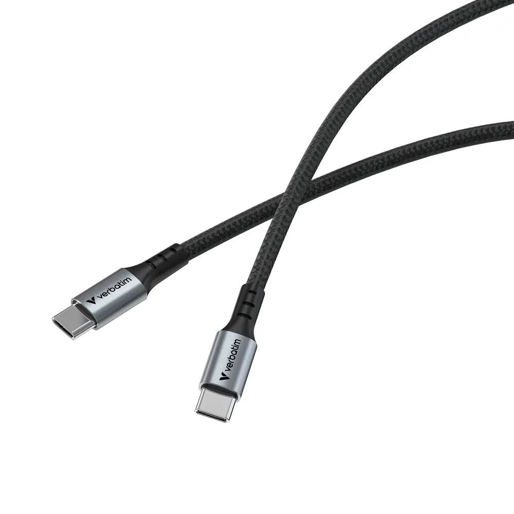 Кабел, Verbatim Sync & Charge USB-C to USB-C 100W 120 cm - image 2