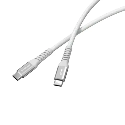 Кабел, Verbatim Sync & Charge USB-C to USB-C 60W Magnetic 120 cm - Grey - image 2