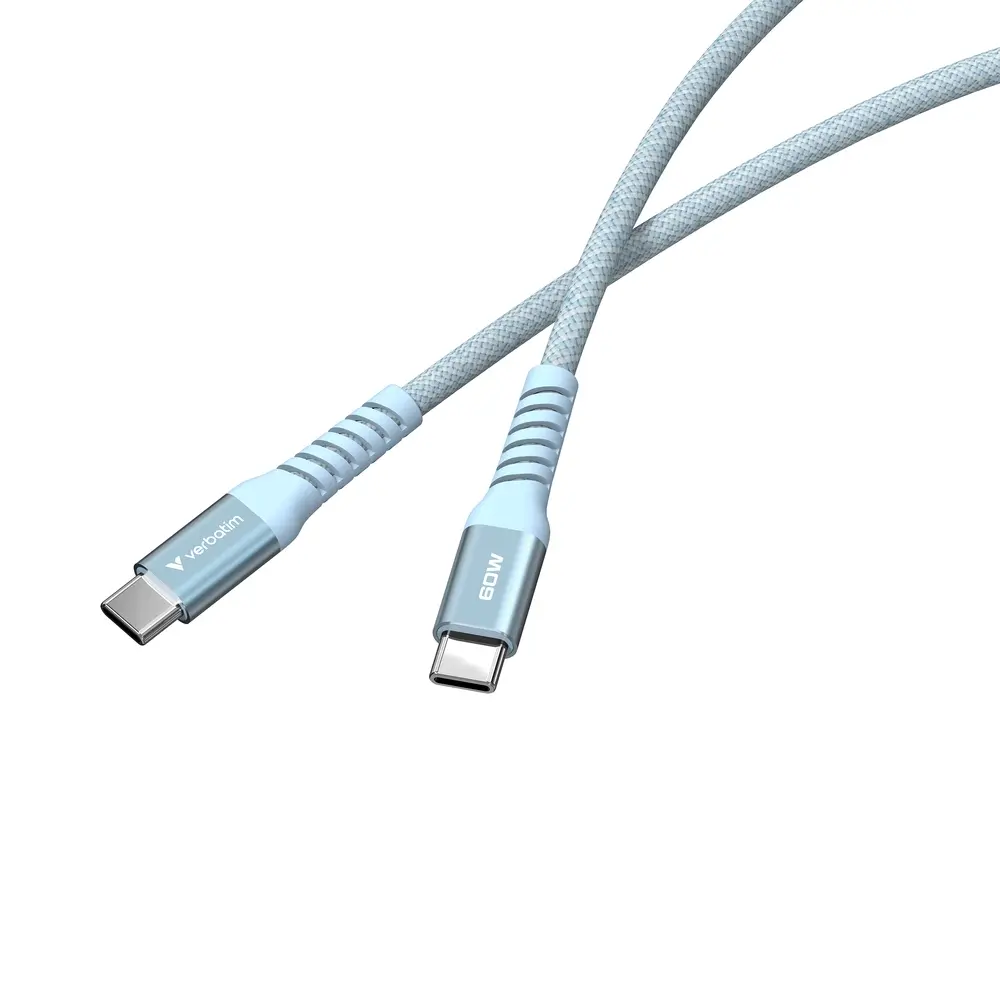 Кабел, Verbatim Sync & Charge USB-C to USB-C 60W Magnetic 120 cm - Blue - image 2
