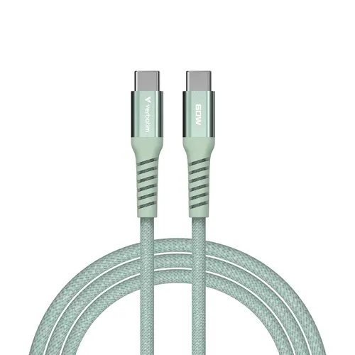Кабел, Verbatim Sync & Charge USB-C to USB-C 60W Magnetic 120 cm - Green - image 1