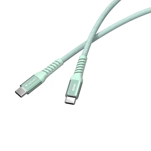Cablu, Verbatim Sync & Charge USB-C la USB-C 60W Magnetic 120 cm - Verde - 3